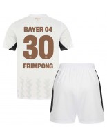 Bayer Leverkusen Jeremie Frimpong #30 Venkovní dres pro děti 2024-25 Krátký Rukáv (+ trenýrky)